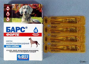 Капли Барс для взрослых собак