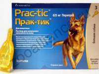 Прак-тик Prac-tic Капли от Блох и Клещей для Собак 