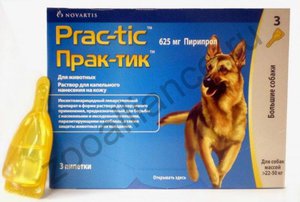 Прак-тик Prac-tic Капли от Блох и Клещей для Собак 