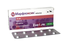 Действие препарата  марфлоксин